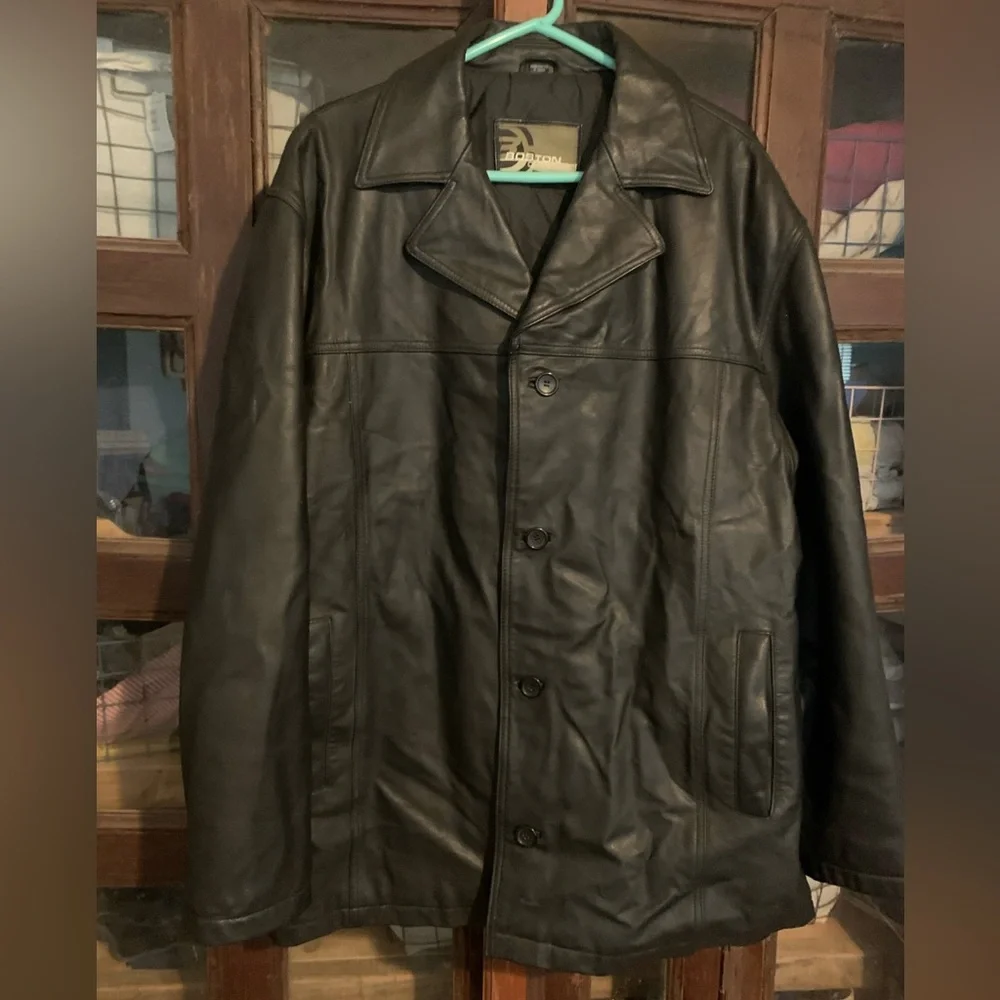 Boston Outfitters Black Leather Jacket - XXL